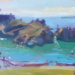 St Catherines Island Tenby is an original oil painting by Jon Houser