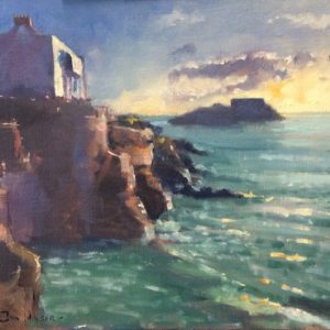 Tenby Early Morning Seascape oil painting