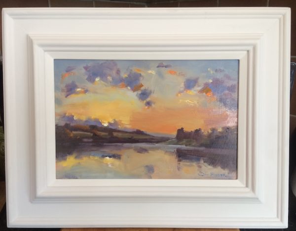 Sunrise at Carew Castle framed