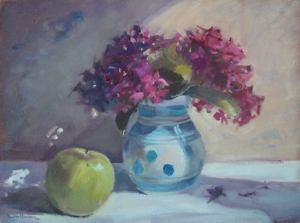 Pink Hydrangeas is an original oil painting by Jon Houser