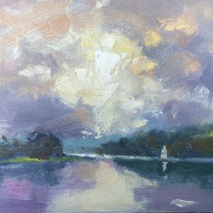 Yacht on the Cleddau is an original oil painting by Jon Houser