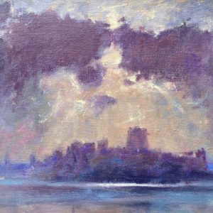 Pembroke Castle is an original oil painting by Jon Houser